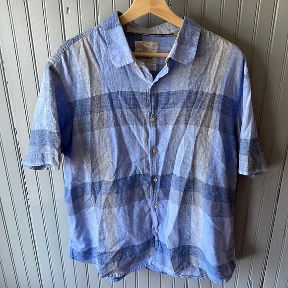 TASSO ELBA ISLAND LINEN BLEND SHIRT SIZE XL - Picture 1 of 7